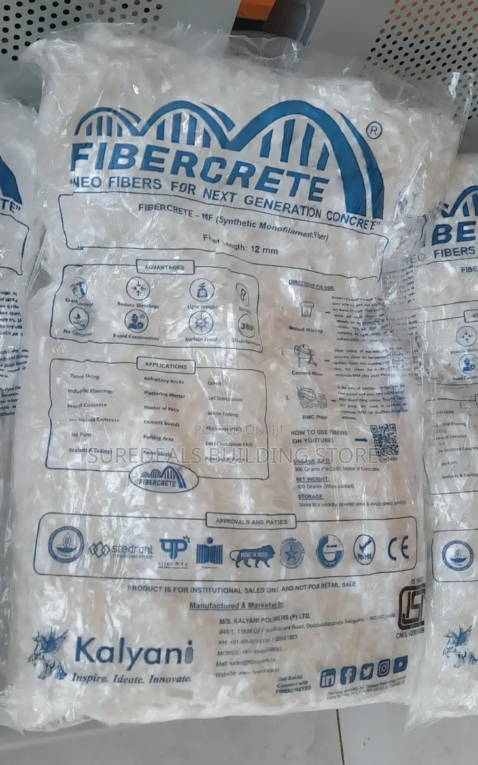 Polypropylene Micro Fiber Mesh 12mm