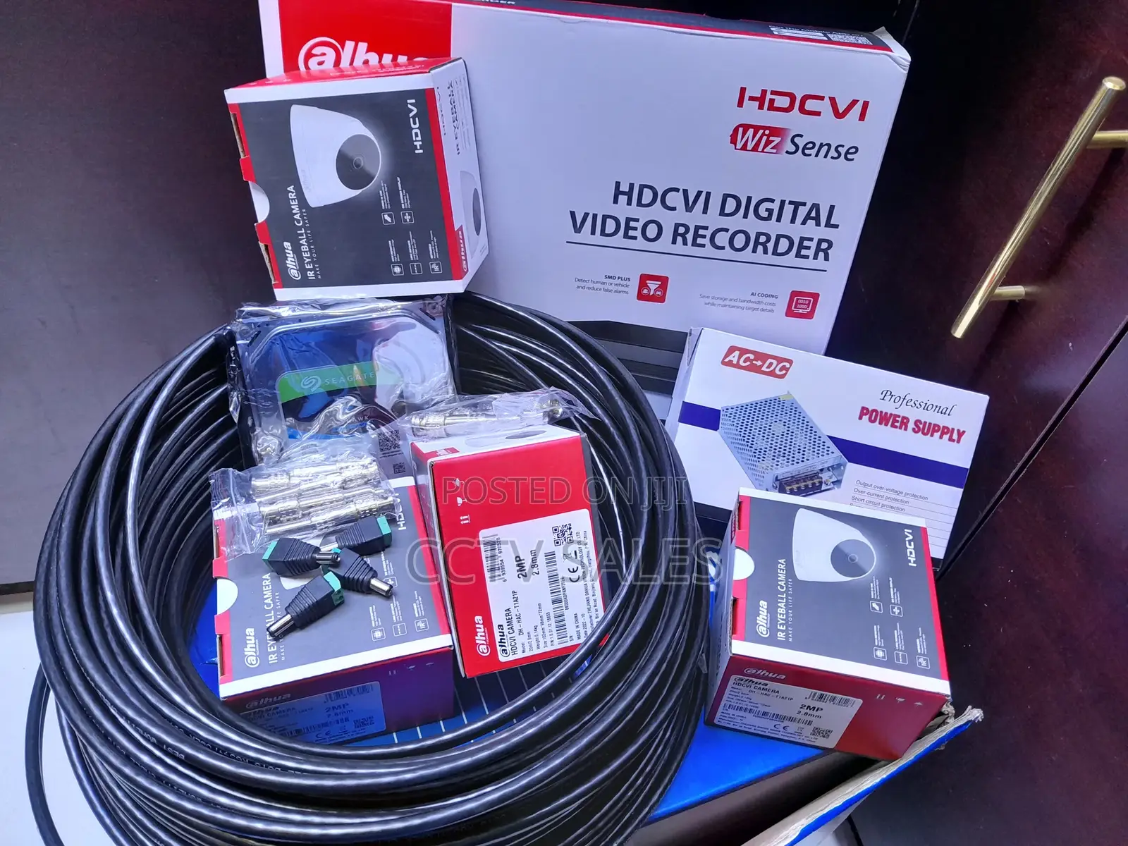 CCTV Camera Kit With 4 Cameras- CCTV Cameras