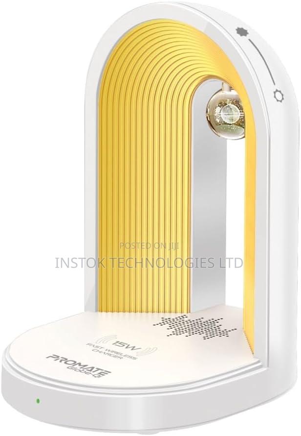Promate LED Night Lamp With Wireless Charger Speaker - thumbnail 3