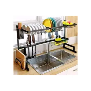 Stainless Steel Over the Sink Dish Drainer
