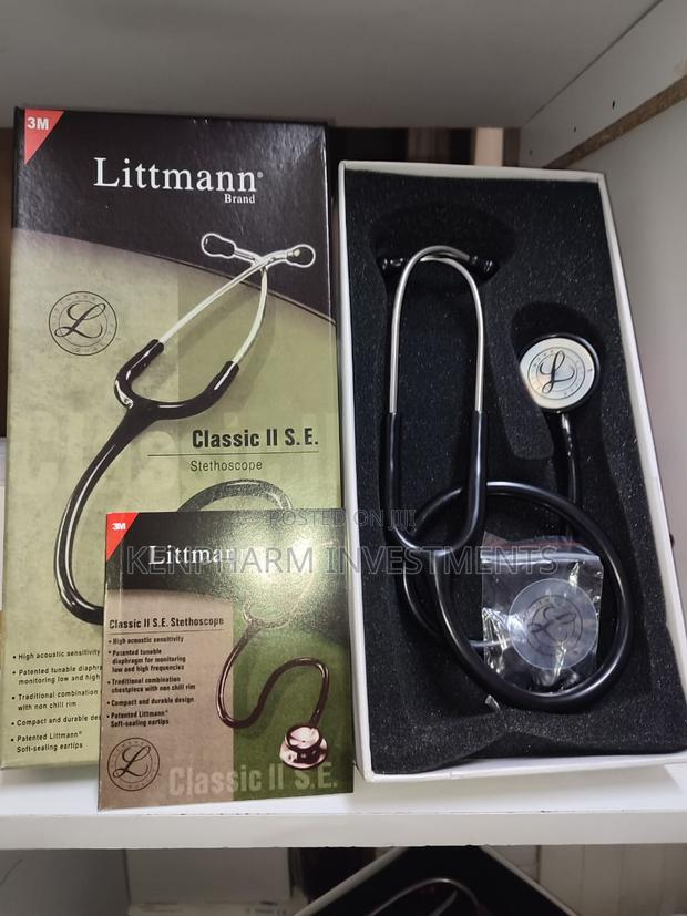 Littmann Brand Classic Ii Stethoscope S.E Black - thumbnail 2