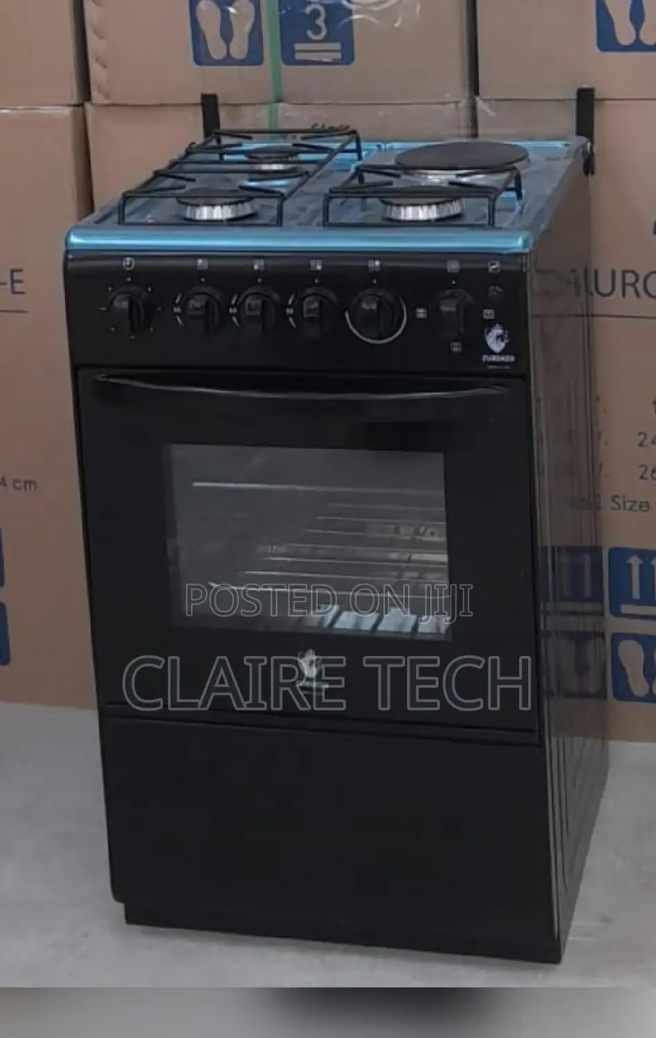 Euroken 50*55 3+1 Standing Cooker With Electric Oven