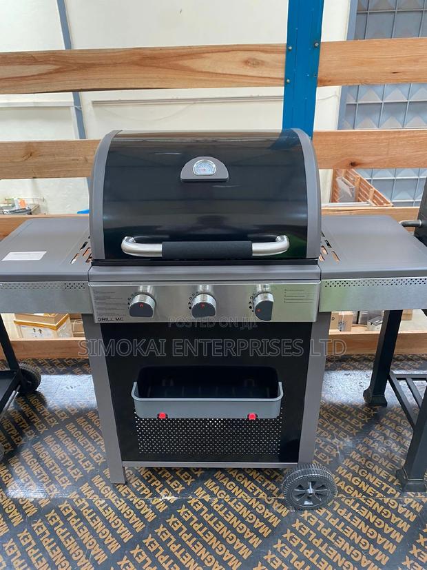 3 Burner Gas Powered Barbecue - main view