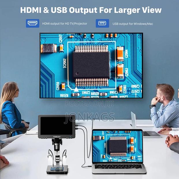 10 Inch Digital Microscope HDMI Out ×2000 Wireless Connect - thumbnail 4