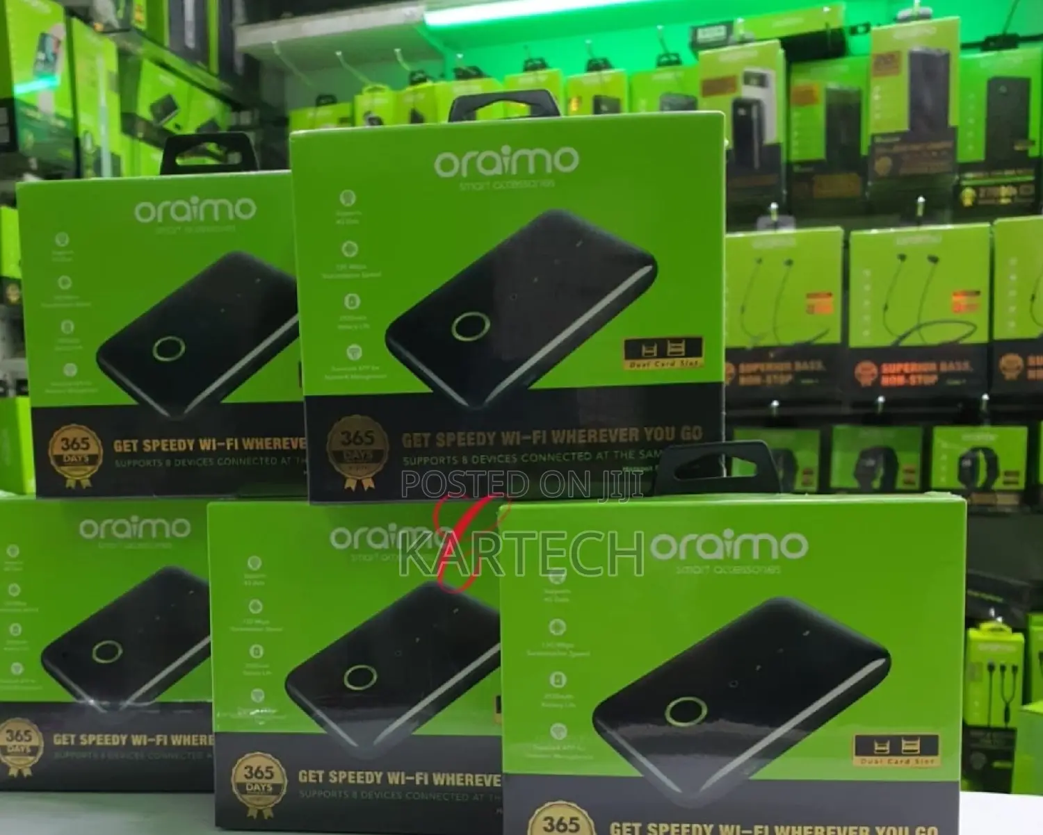 Oraimo Mifi Hotspot 4g Dual Sim Card Slots Portable Elf 2