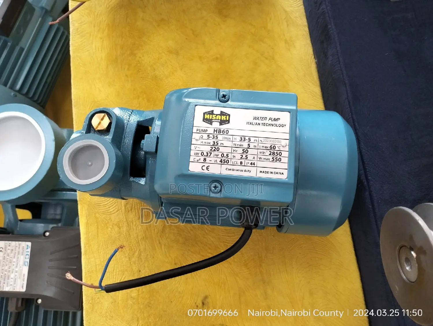 0.5hp Electric Water Pump.