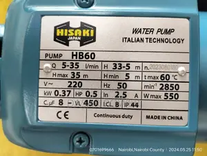 0.5hp Electric Water Pump.