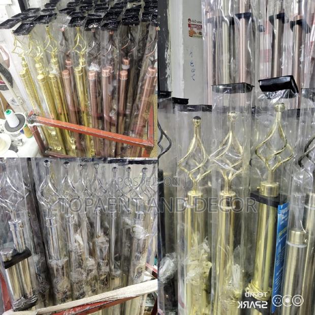 2m Single Curtain Rods Adjustable Curtain Rods Available