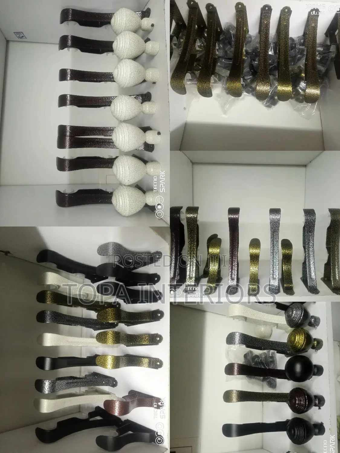 Coated Wall Brackets and Finials Coated Rods Accessories