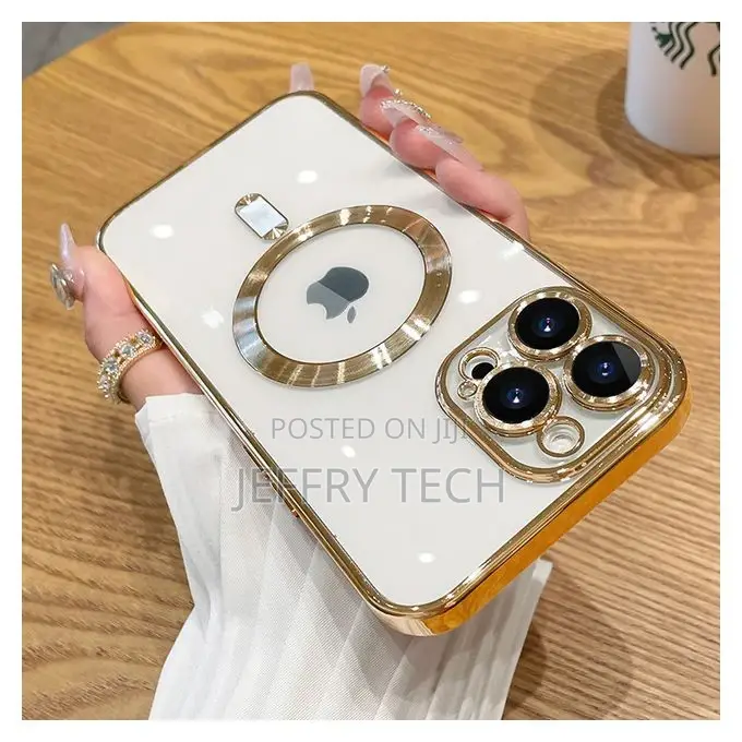 Fashion Magnetic Case for Magsafe for iPhone 11 Pro -Gold