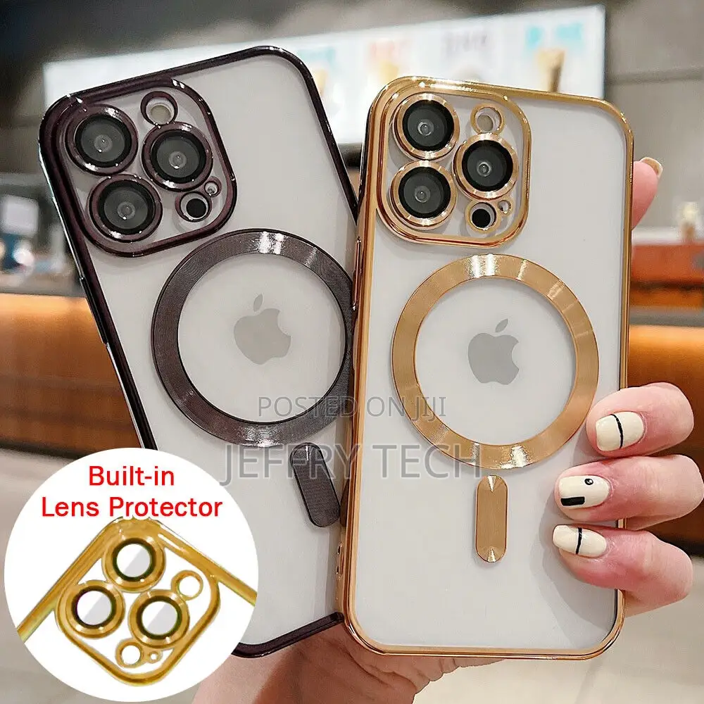 iPhone 15 Pro Clear TPU Case Magsafe Cover Camera Lens Prot