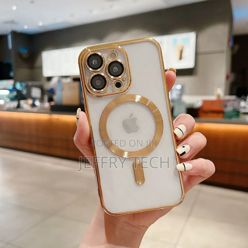 iPhone 15 Pro Clear TPU Case Magsafe Cover Camera Lens Prot