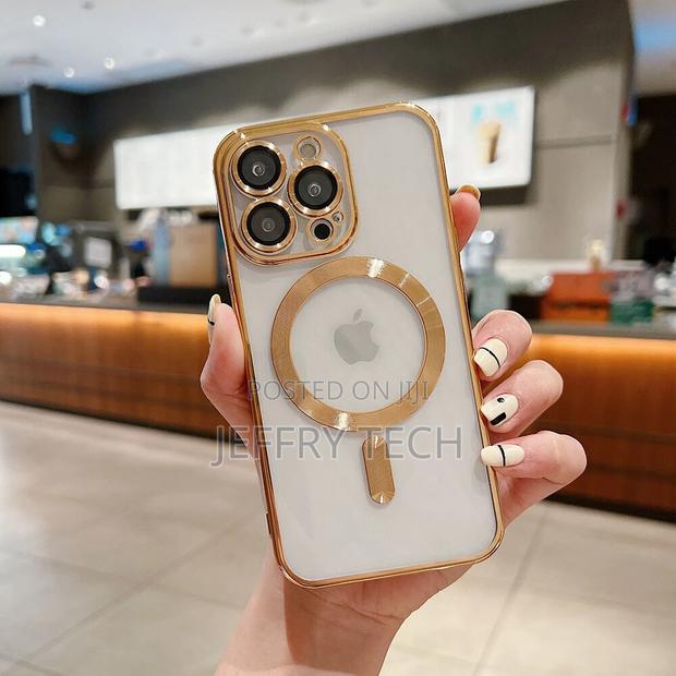 iPhone 15 Pro Clear TPU Case Magsafe Cover Camera Lens Prot - thumbnail 3