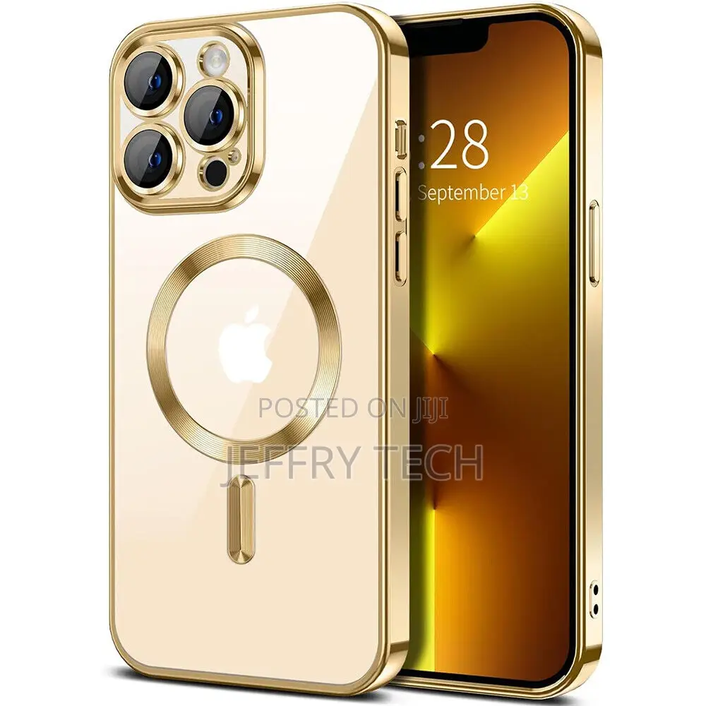 iPhone 15 Pro Clear TPU Case Magsafe Cover Camera Lens Prot
