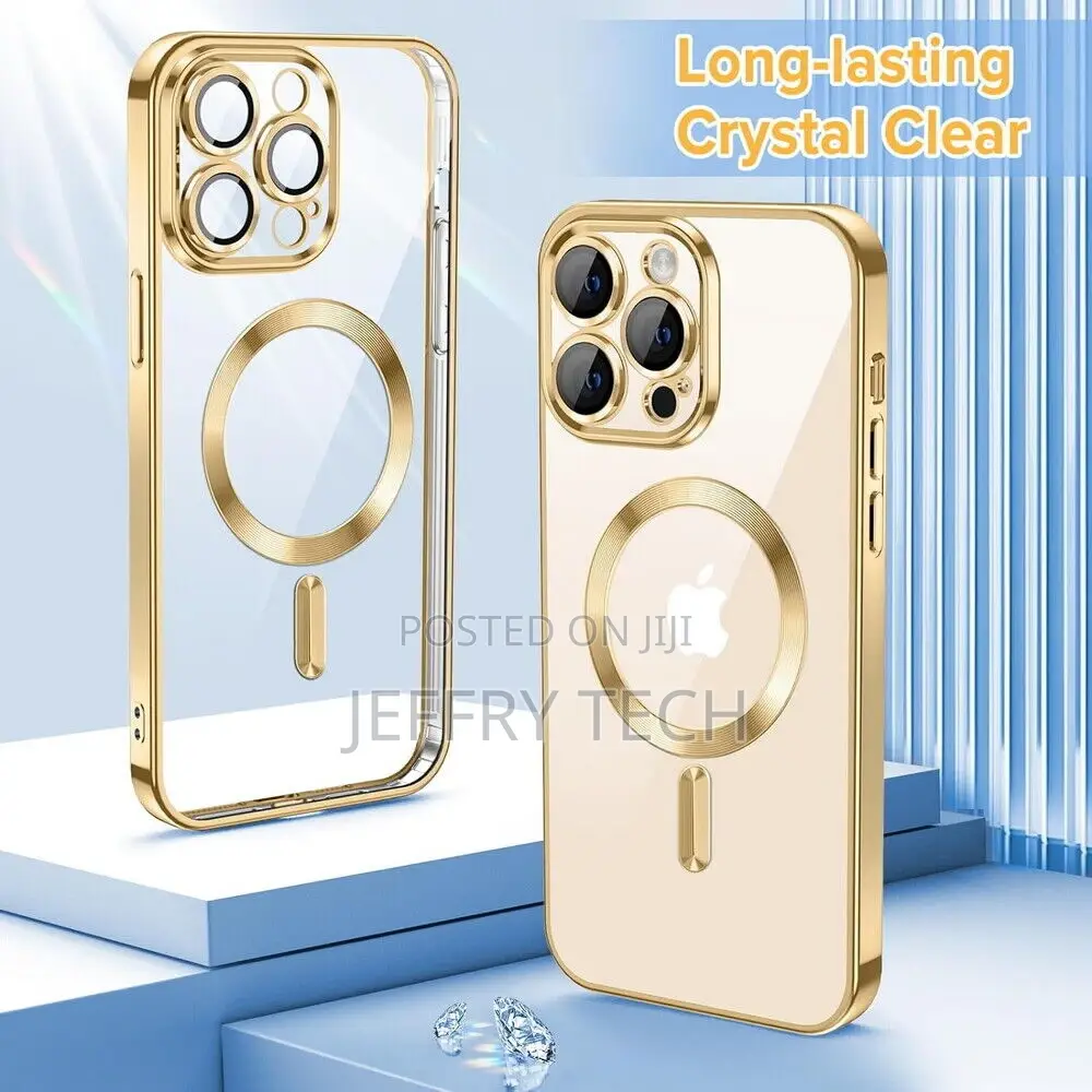 iPhone 15 Pro Clear TPU Case Magsafe Cover Camera Lens Prot