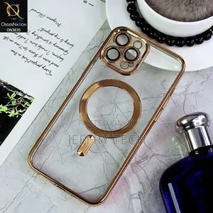 iPhone 13 Pro Max Cover Golden Magsafe Camera Lense Protecti