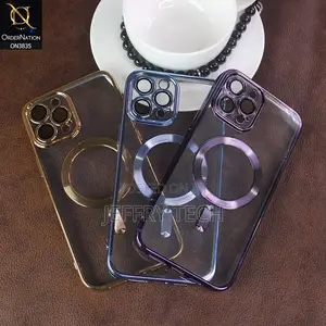 iPhone 13 Pro Max Cover Golden Magsafe Camera Lense Protecti