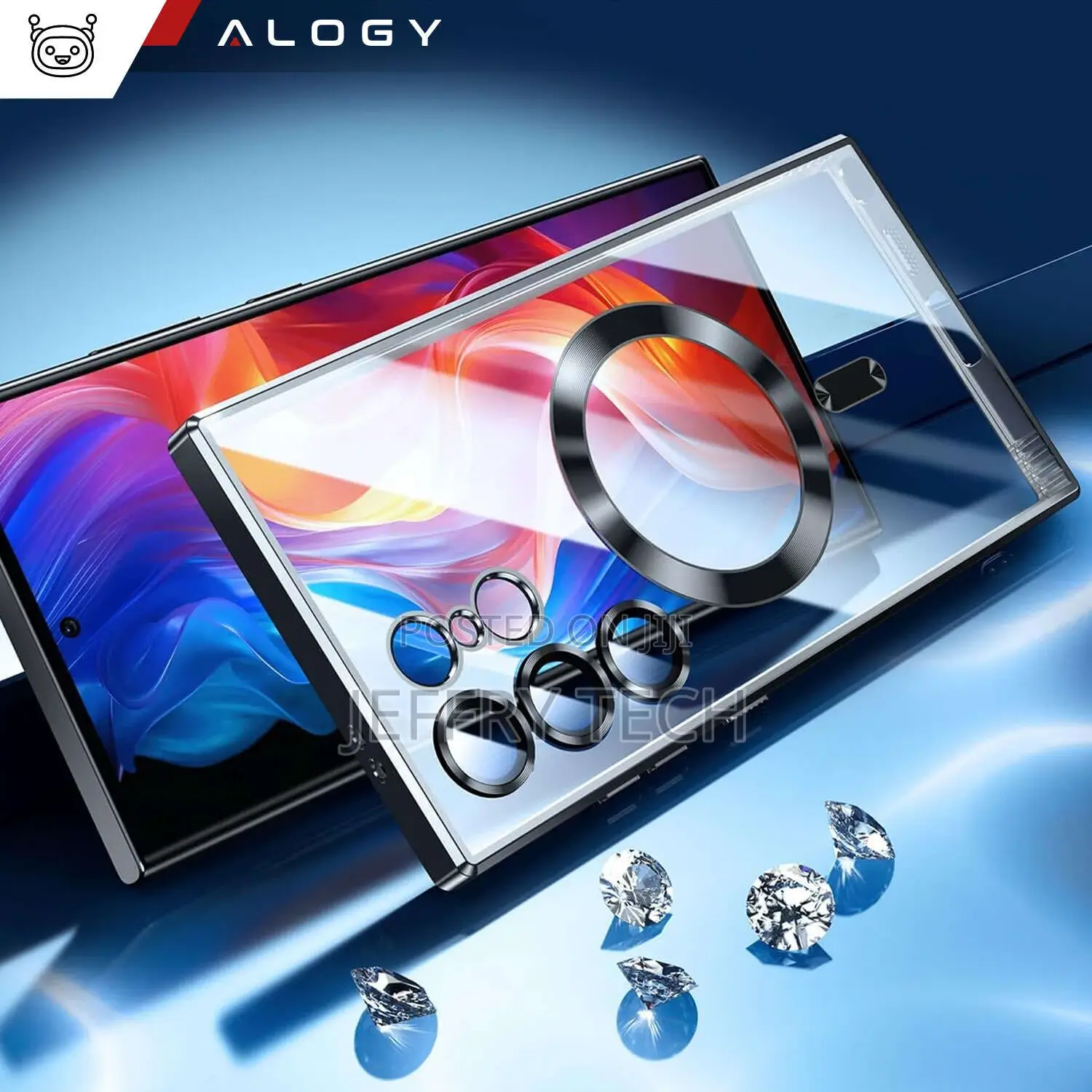 Samsung Galaxy S24 Ultra Mag Safe Glamor Case Ring Housing