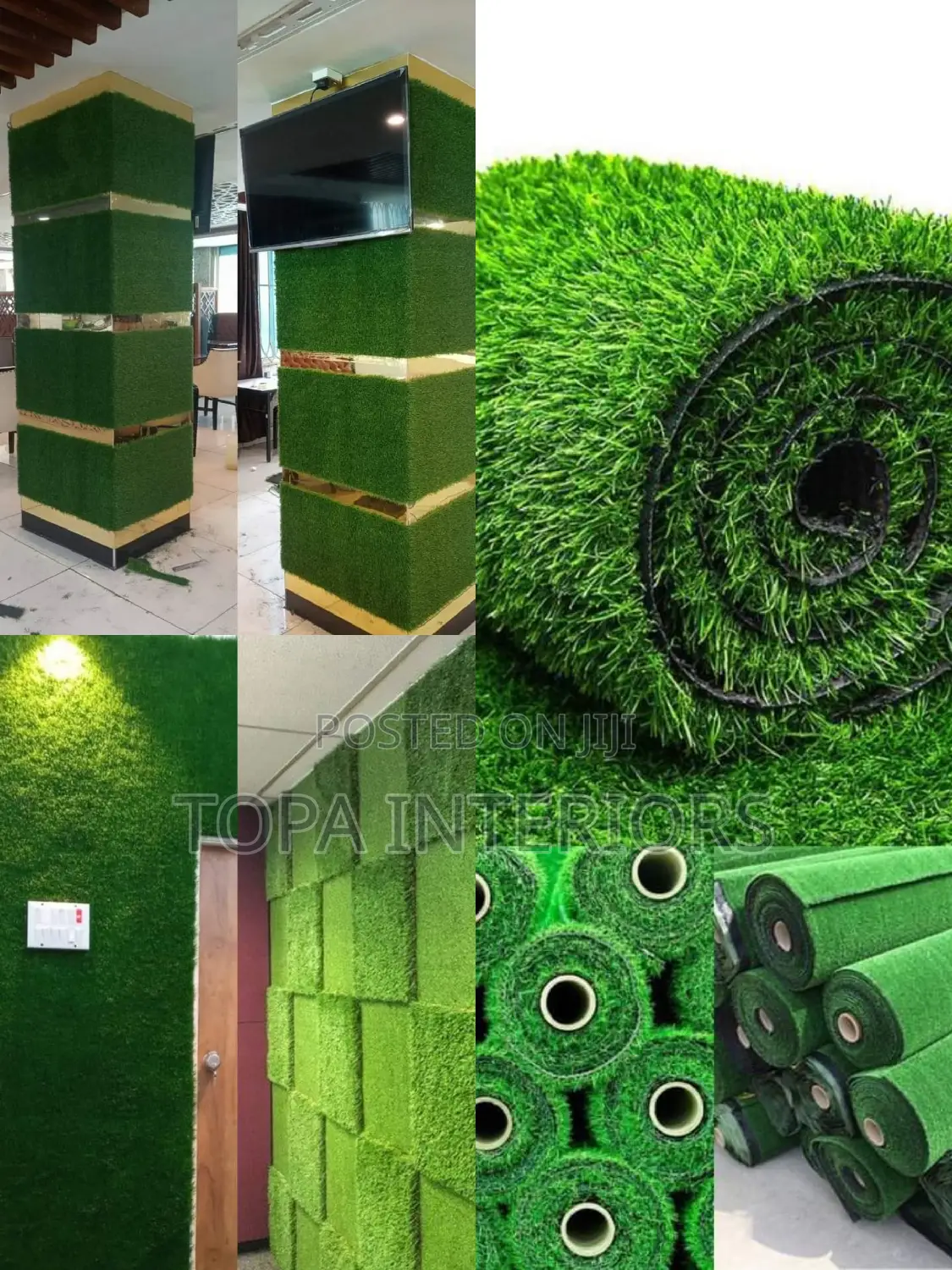 Synthetic Grass Carpets Wall Mounted Grass Carpets