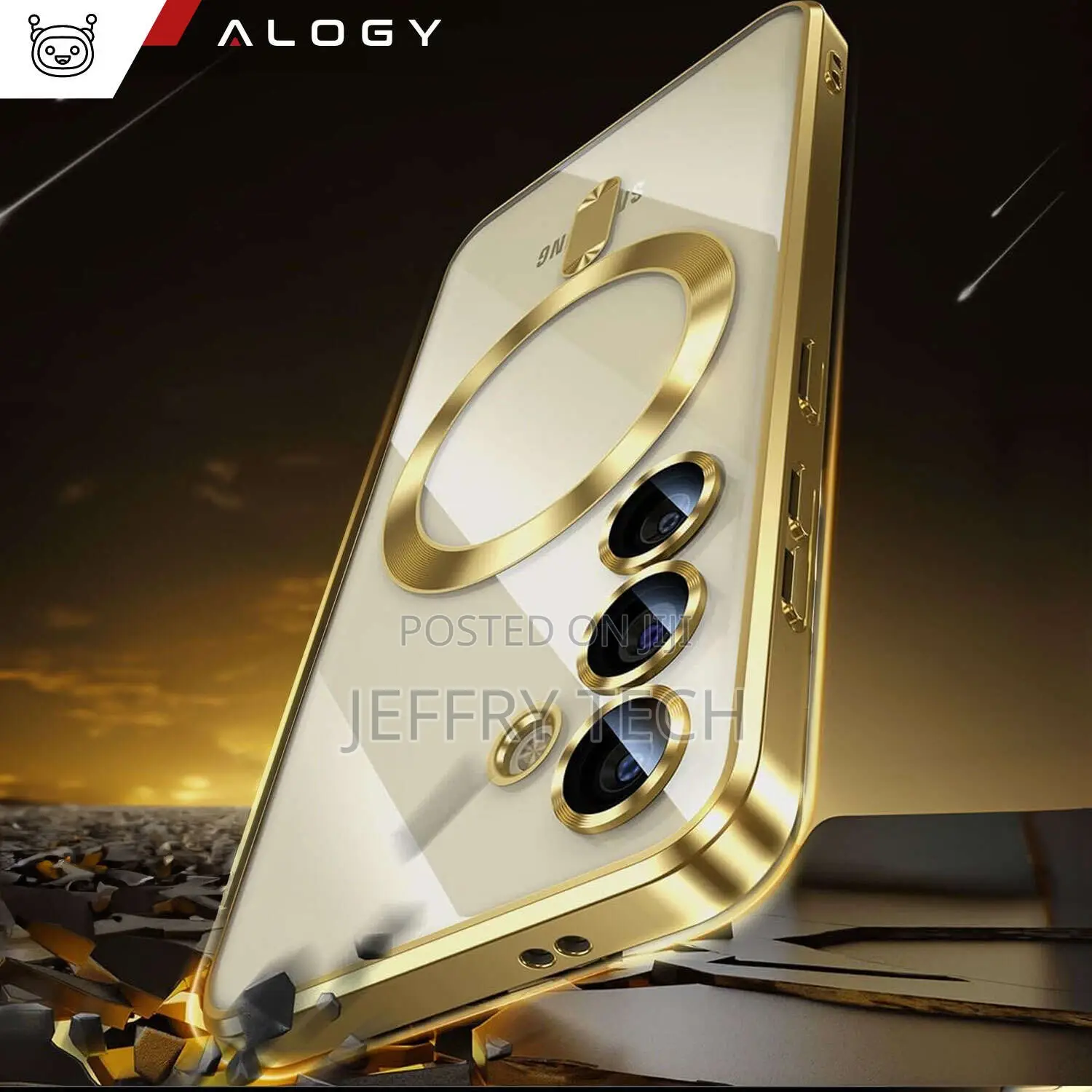 Case for Samsung Galaxy S24 Plus Mag Safe Glamor Case Ring H