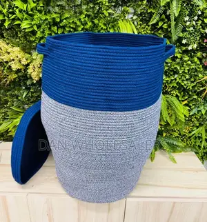 Brand New Cotton Rope Basket With Lid