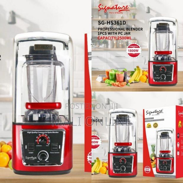 1800W Commercial Blender With 2.5L Jar and Soundproof Cover