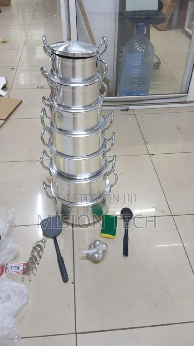 Tornado Silver 14 Pieces Heavy Aluminium Pot Sufuria Set