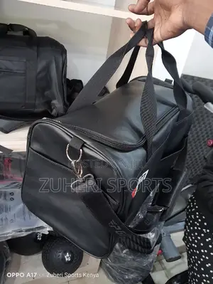 Boston Bag Travel Bag Waterproof Leather Shoe Compartment