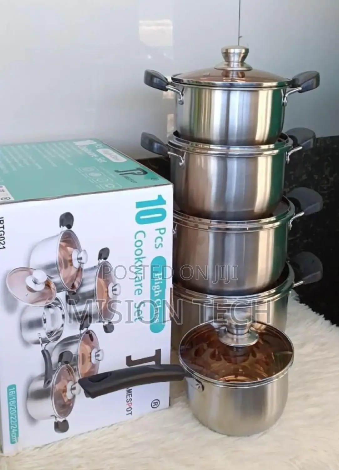 10pc James Pot Cookware 
