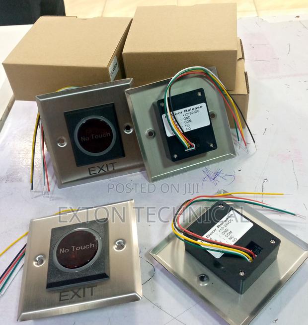 No Touch Stainless Steel Exit Push Button - main view