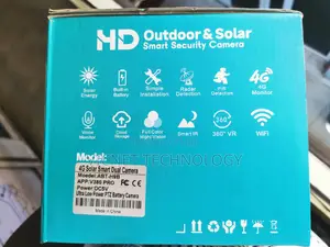 Outdoor Colour Vu Solar PTZ CCTV With 4g Simcard Slot