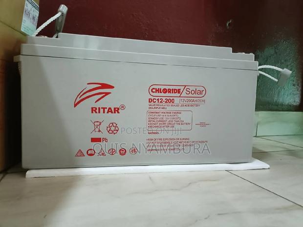 Deep Cycle Solar Battery 200ah - main view