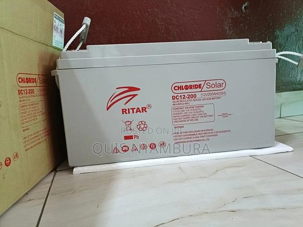 Deep Cycle Solar Battery 200ah Ritar . - main view