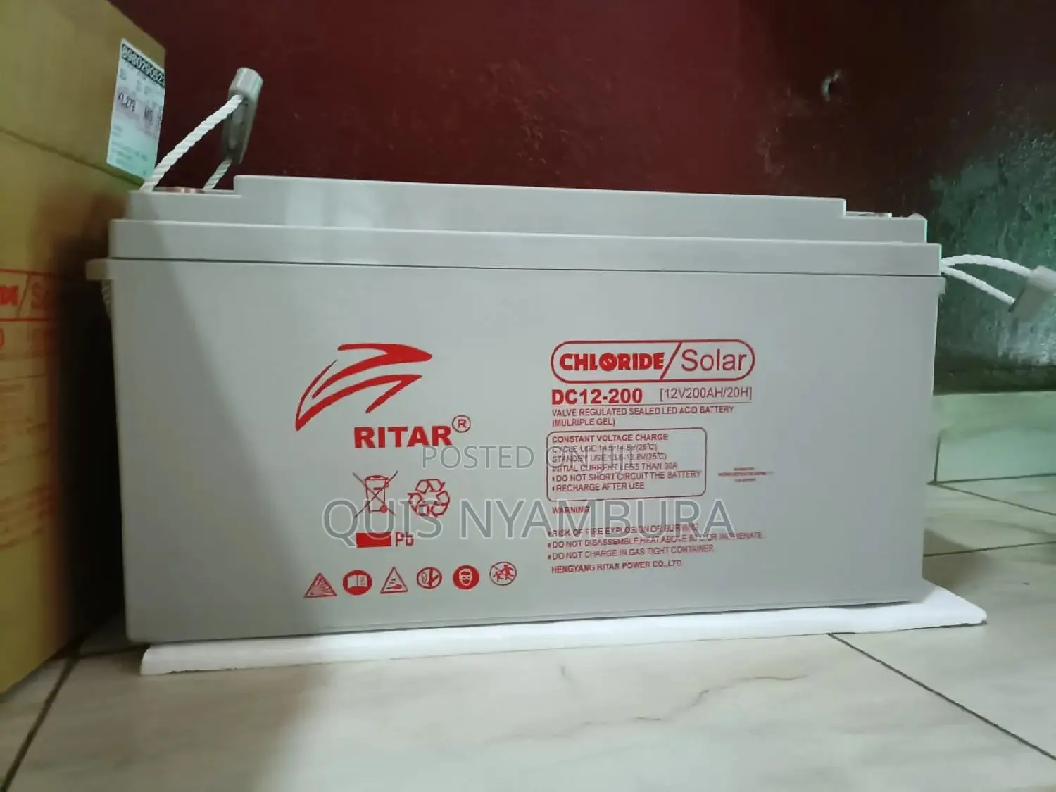 Deep Cycle Solar Battery 200ah Ritar .