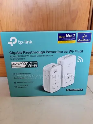 Tp-Link AV1300 Gigabit Powerline Ac Wi-Fi Kit, Tl-Wpa8631p