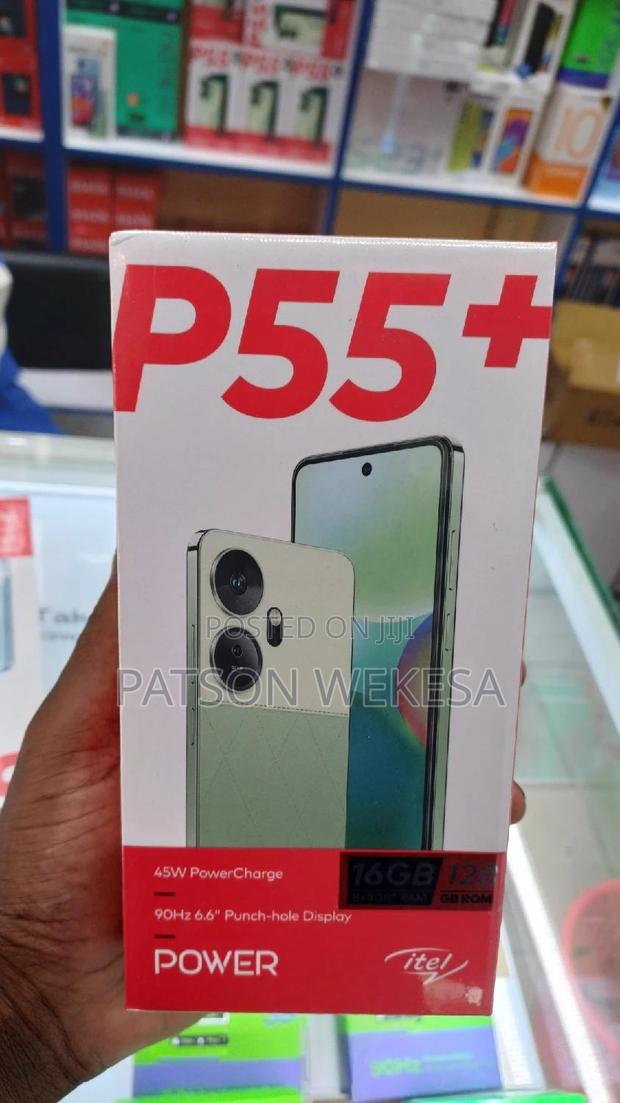 New Itel P55 Plus 128 GB Black - main view