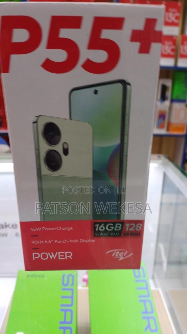 New Itel P55 Plus 128 GB Black - thumbnail 3
