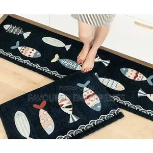 2 PCS Anti-Fatigue Kitchen Rug, Waterproof Non-Slip
