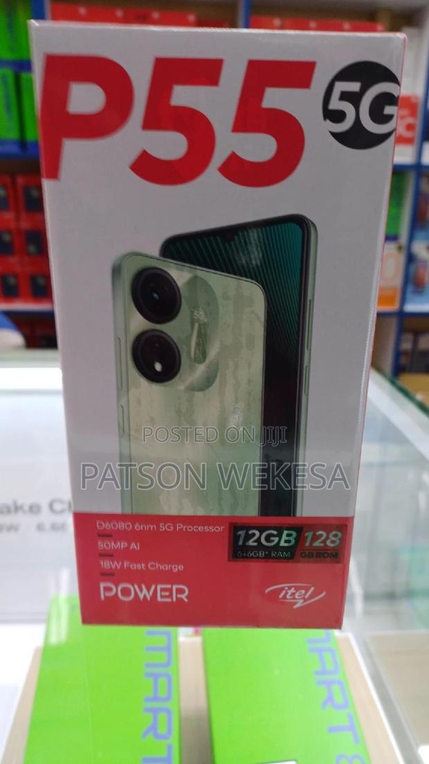 New Itel P55 5G 128 GB Black - main view