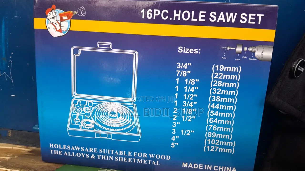 16 Pc Hole Saw Kit