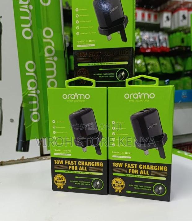 Oraimo 18 Watts Charger Fast Charging - thumbnail 2
