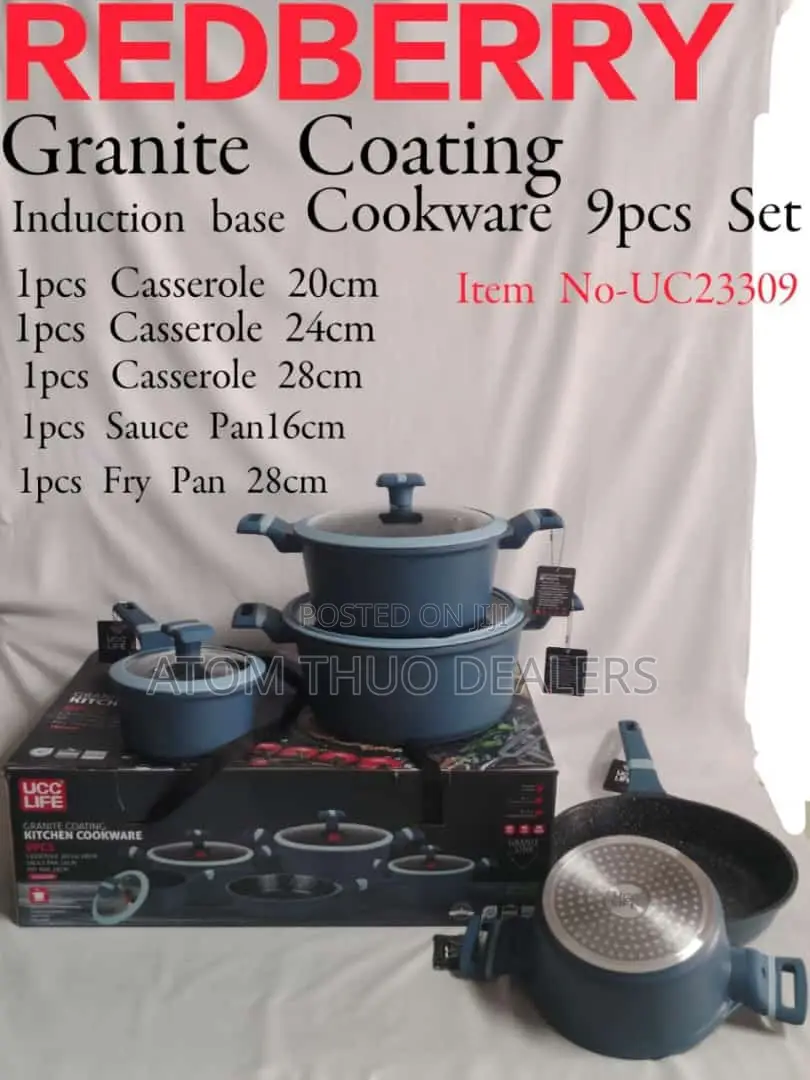 Redberry Range of Nonstick Cookware With Induction Base