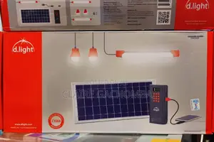 *Dlight D100 Solar Light With 3bulbs, Lithium Battery