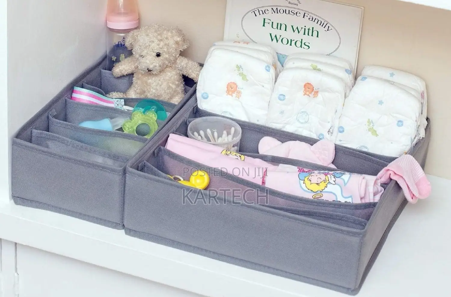 4 PCS Drawer Organizers Divider,Organizer and Storage Boxes