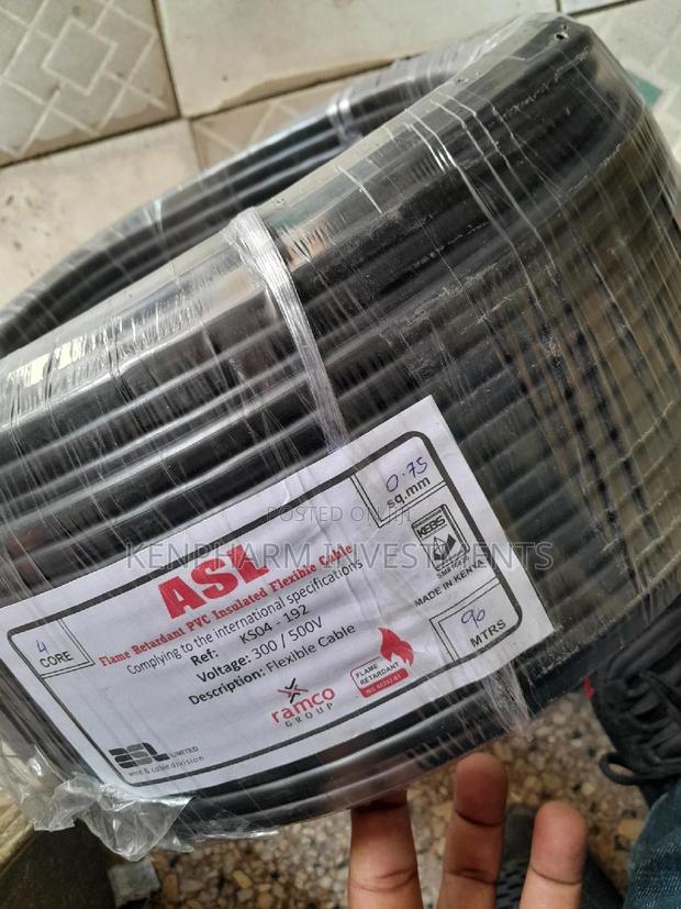 Asl Flex Cable 0.75mm 4 Core Flame Retardant Electric Cable