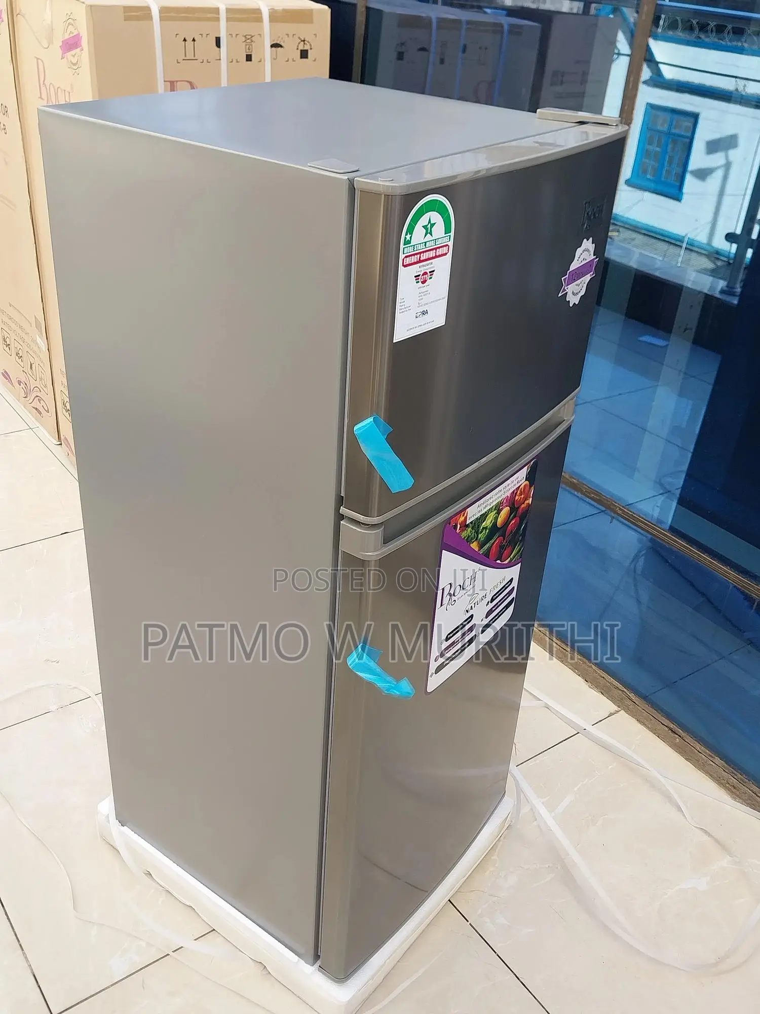 Fridge, Roch 125L Refrigerator Double Door