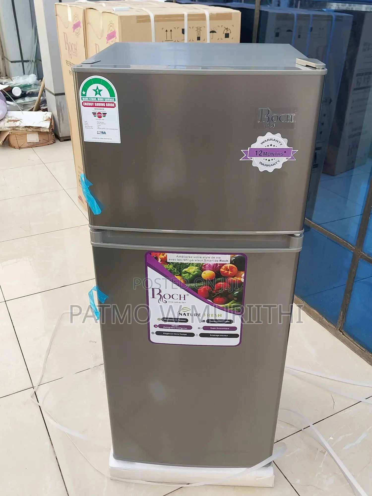Roch 125L Refrigerator Double Door