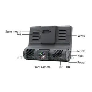 Car DVR 3 Cameras Lens 4.0 Inch Dash Camera Dual Lens With R