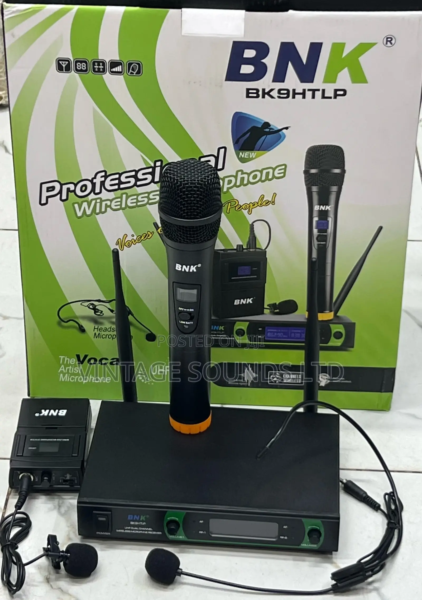 BNK BK9HTLP 3 IN 1 Professional Wireless Microphone