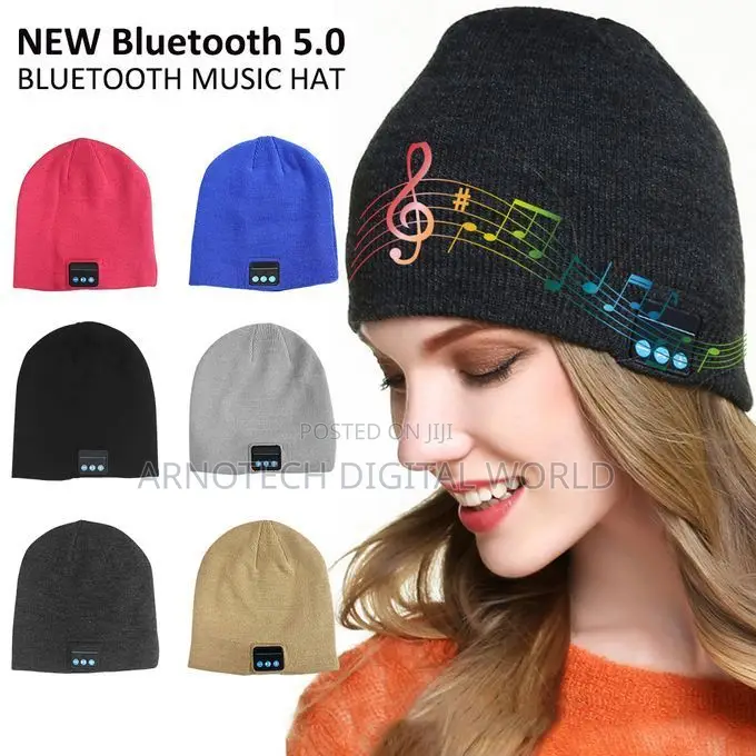 Bluetooth V5.0 Beanie Hats,Hand Free Wireless Headphone